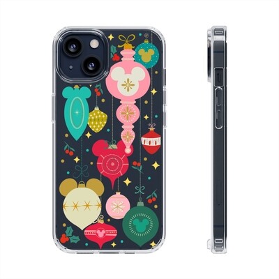 Mickey Christmas Ornaments Clear Phone Case