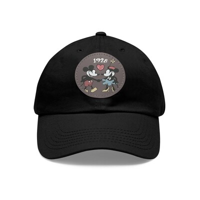 Vintage style 1928 Mickey and Minnie Baseball hat