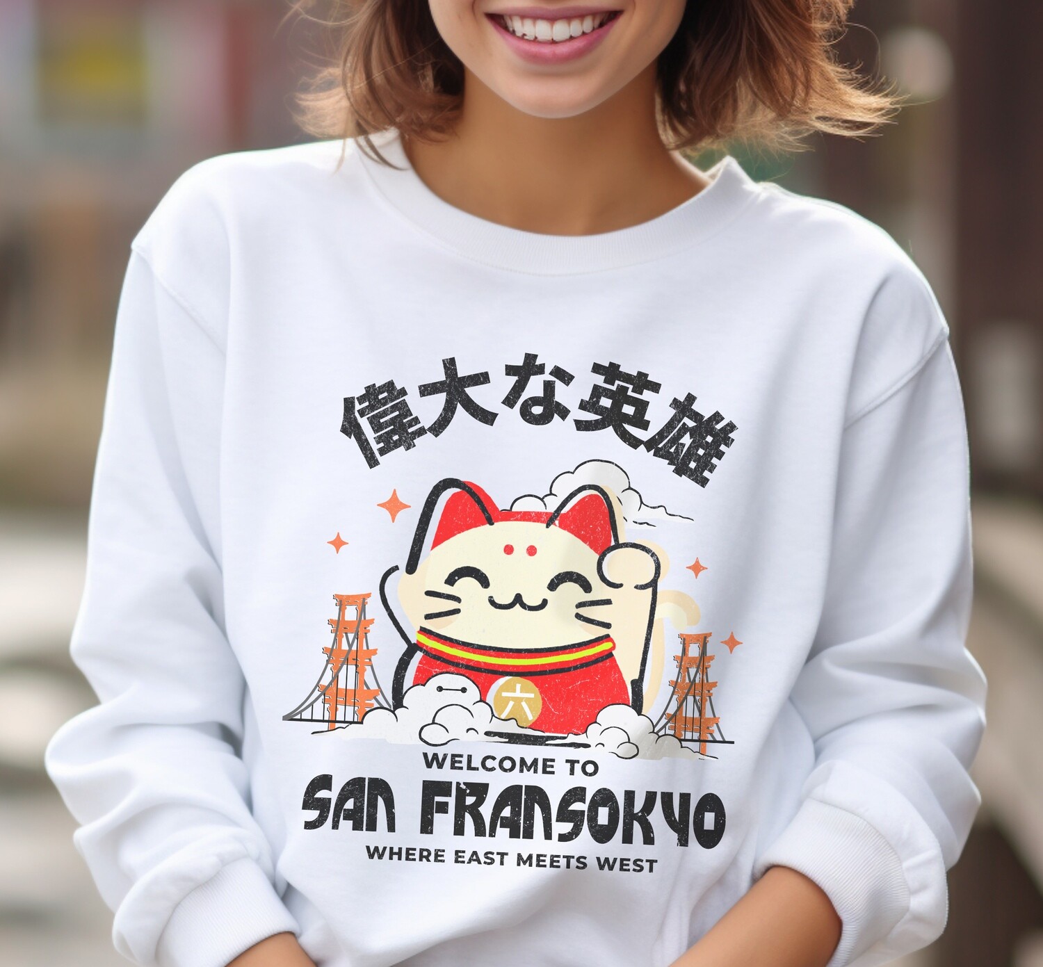 San Fransokyo Crewneck Sweatshirt