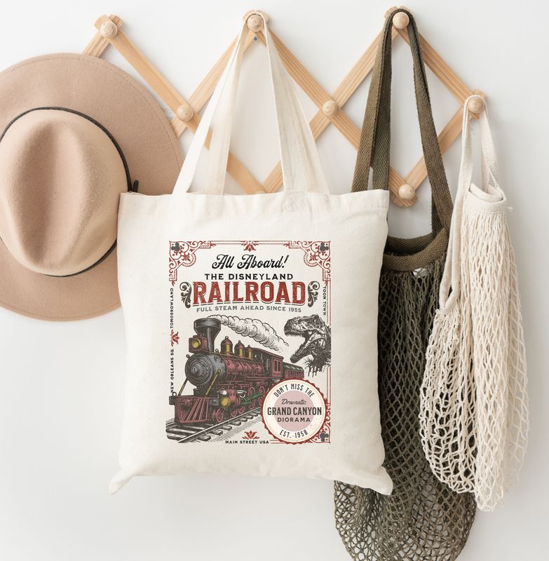 Disneyland Railroad Tote Bag