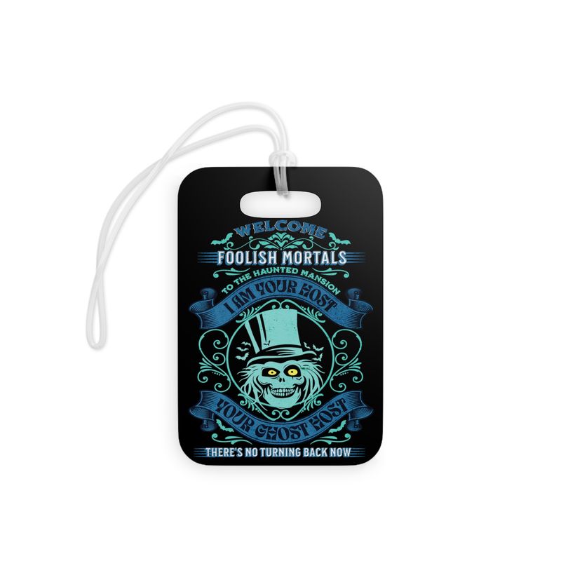 Ghost Host Haunted Mansion Acrylic Luggage Tag