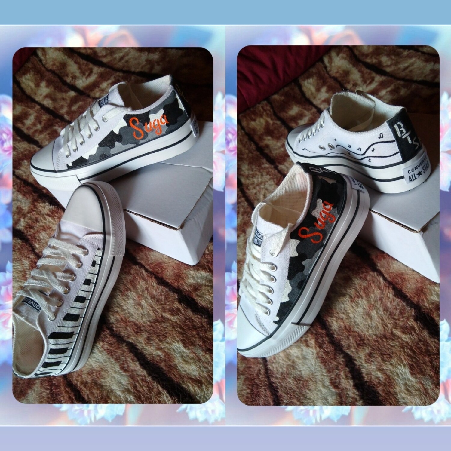 Calzado de BTS Suga 🖤🧡