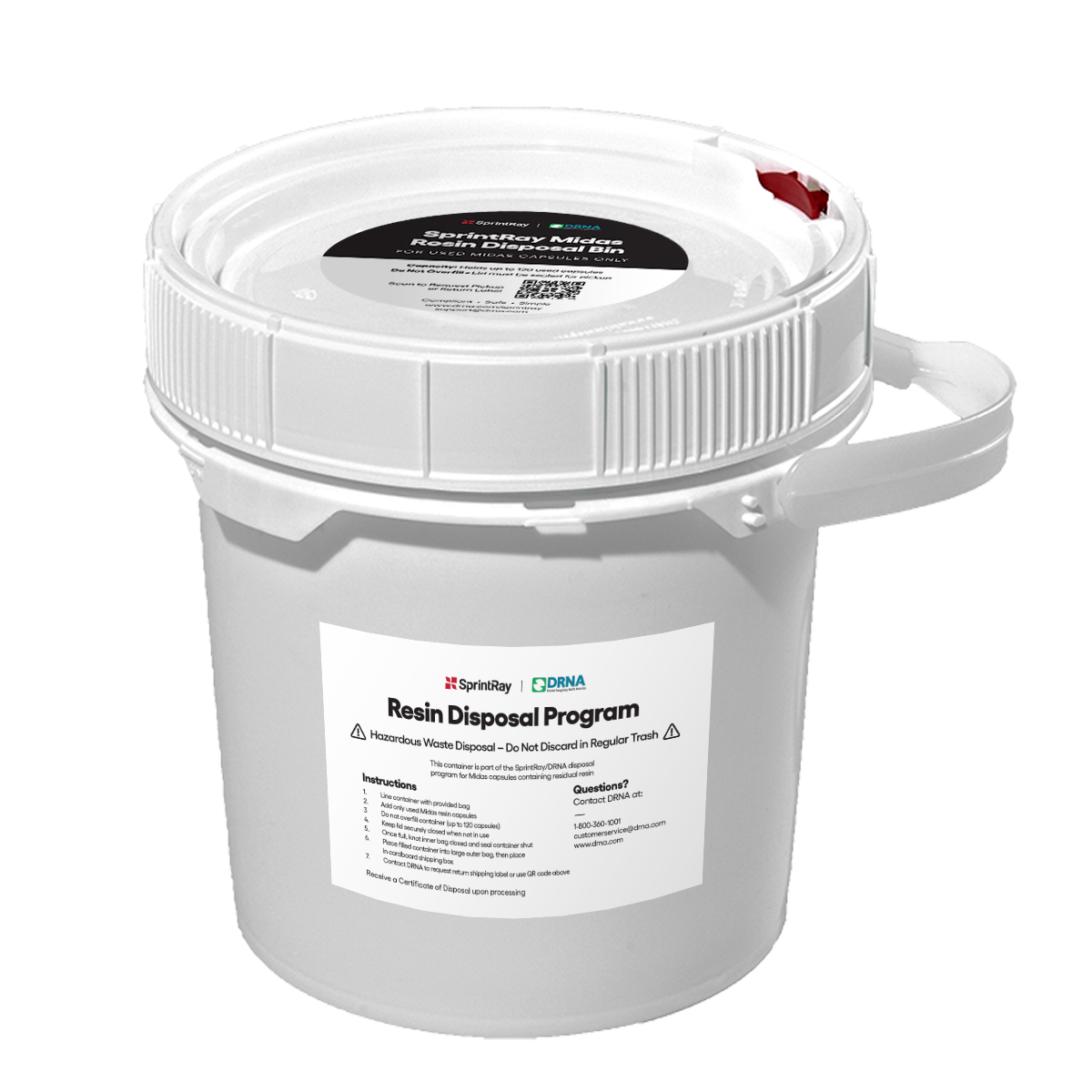 SprintRay Midas Resin Disposal Kit - 2.5 Gal SprintRay Midas Resin Disposal Kit - 2.5 Gal