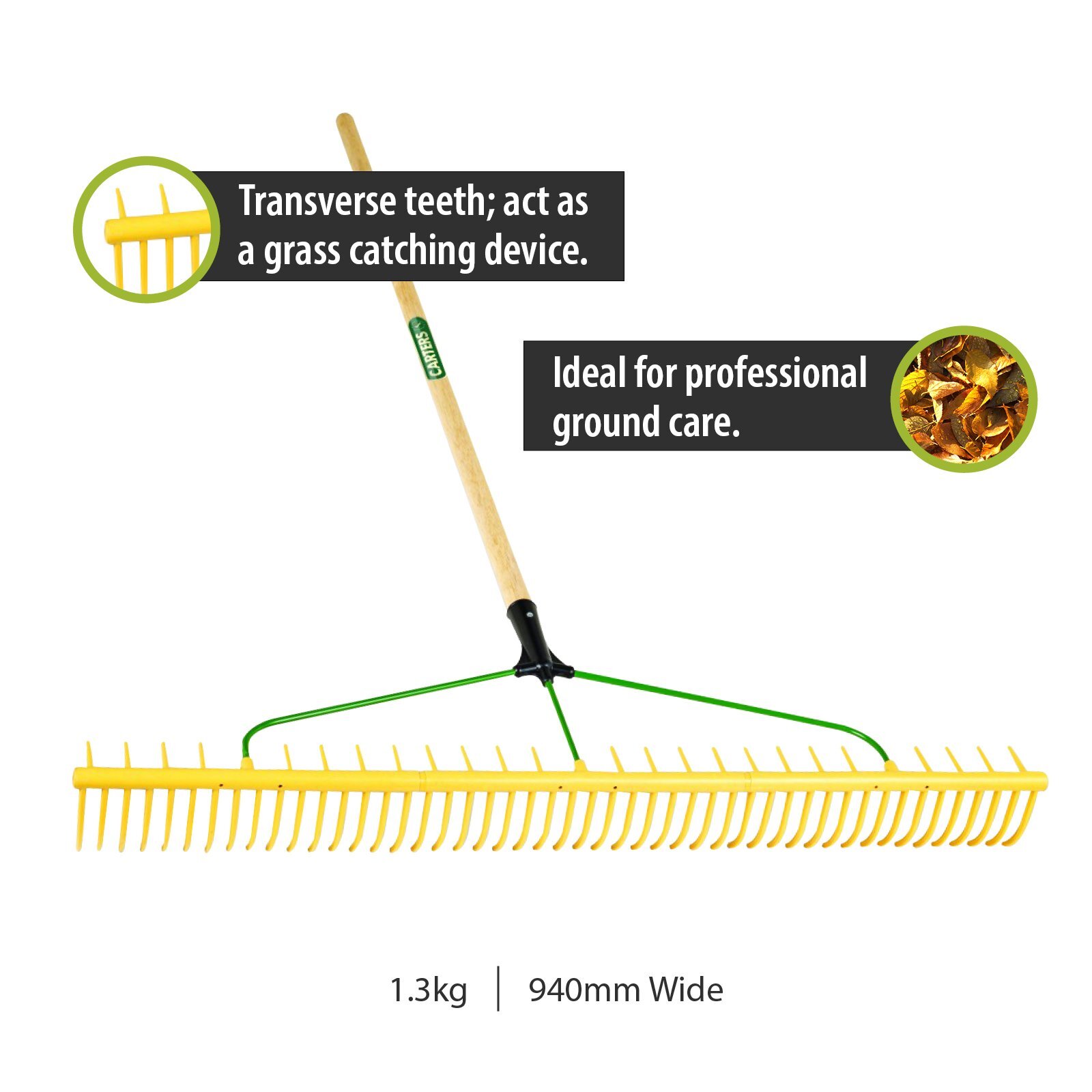 48 Tooth Polypropylene Landscaping Rake