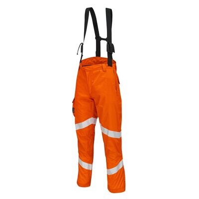 Progarm Hi-Vis FR Arc Lightweight Waterproof Salopettes Orange (Various Sizes)