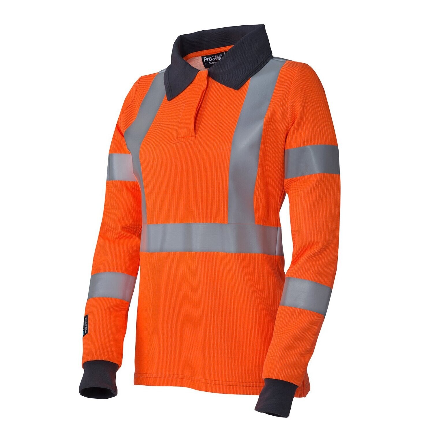 Progarm Hi-Vis FR Arc Ladies Polo Shirt Orange (Various Sizes)