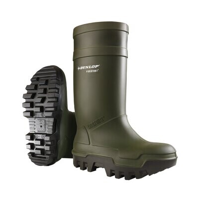 Wellington Purofort Thermo+ Safety Boot Green (Various Sizes)