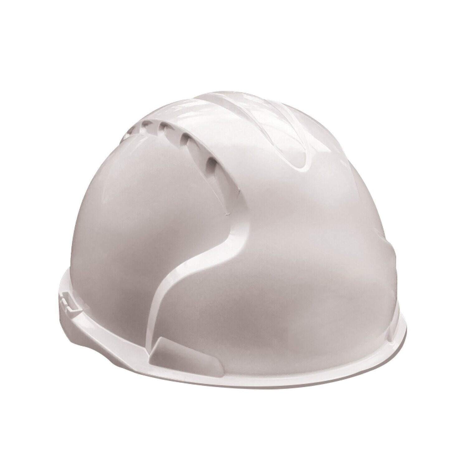 EVO 3 Micro Peak Wheel Ratchet Hard Hat (White)
