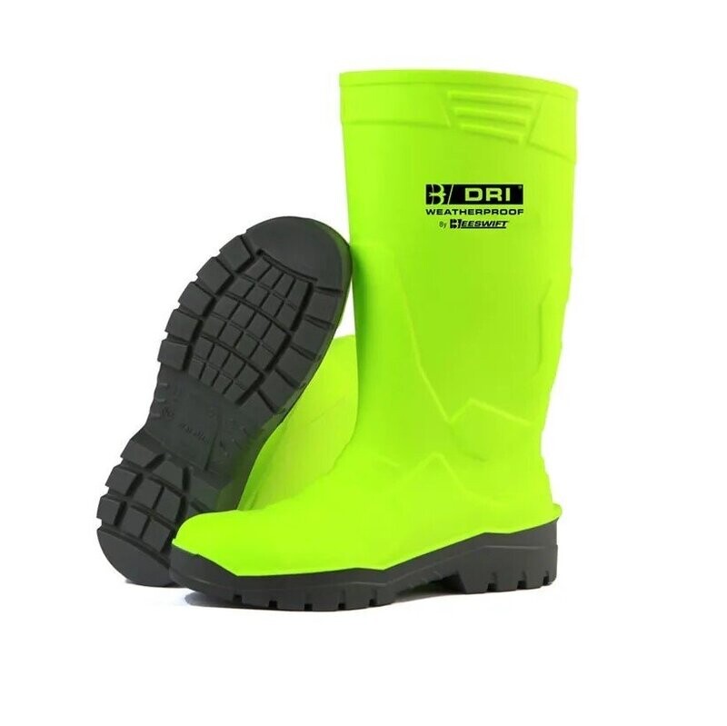 Full Safety Yellow Fluoro Wellington Boot (Various Sizes)