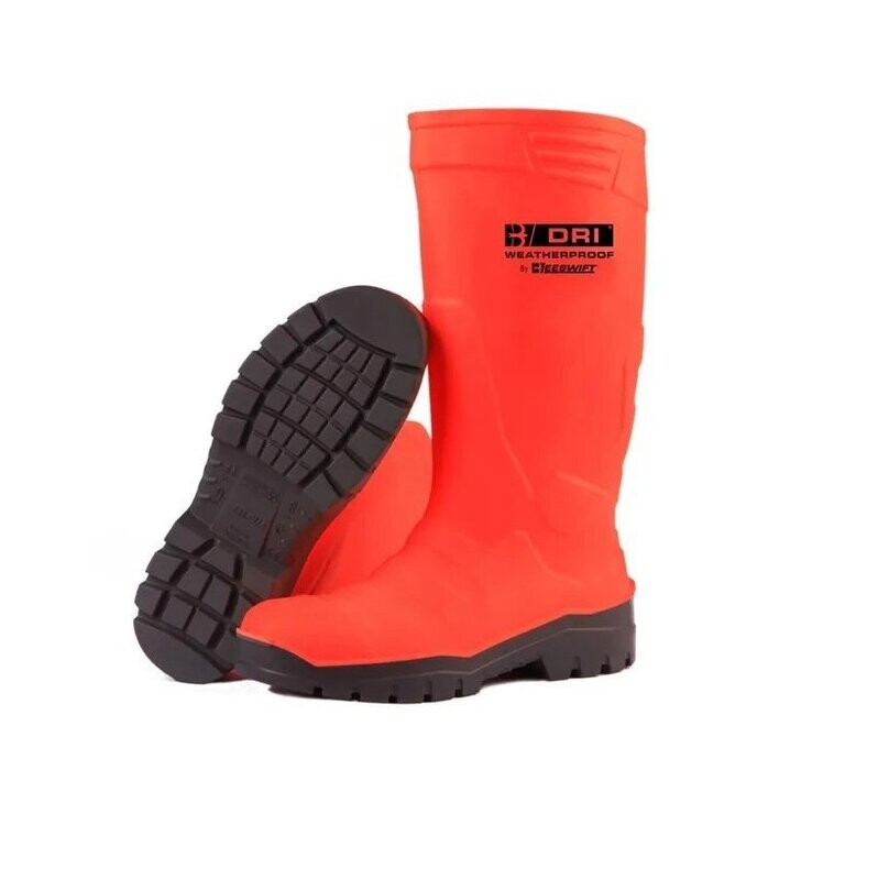Full Safety Orange Fluoro Wellington Boot (Various Sizes)