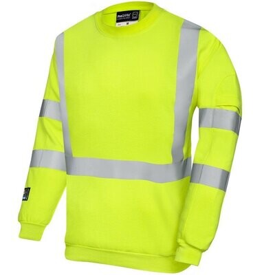 Progarm Hi-Vis FR Arc Sweatshirt Yellow (Various Sizes)