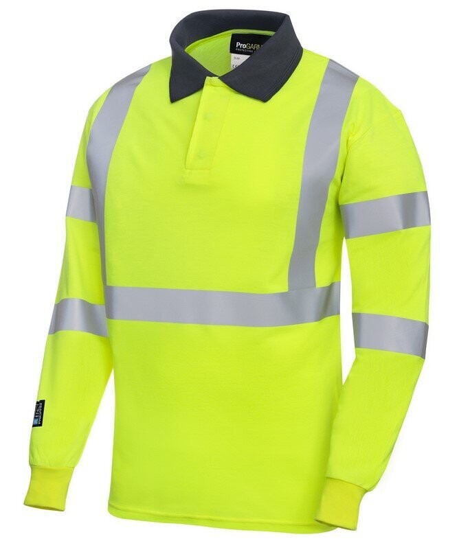 Progarm Hi-Vis FR Arc Polo Shirt Yellow (Various Sizes)