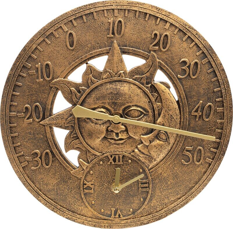 Vintage Sun and Moon Clock