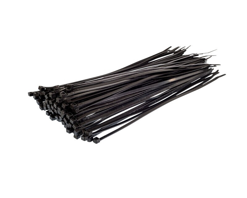 Cable Ties Plastic Black (Pack 100) 9MM x 710MM
