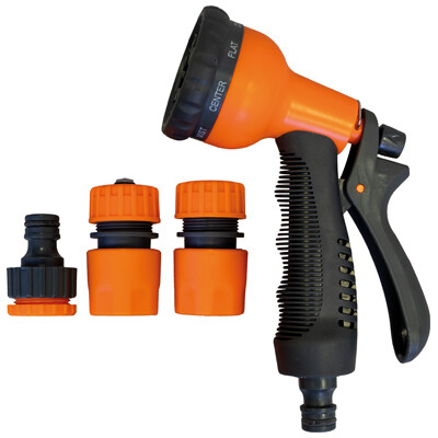 Garden Hose Spray Gun Head with Fixing Kit