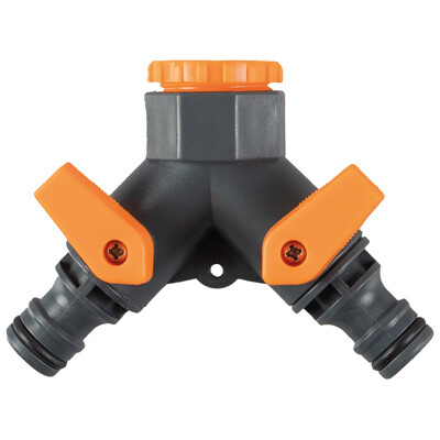 Garden Hose 2 Way Tap Adaptor