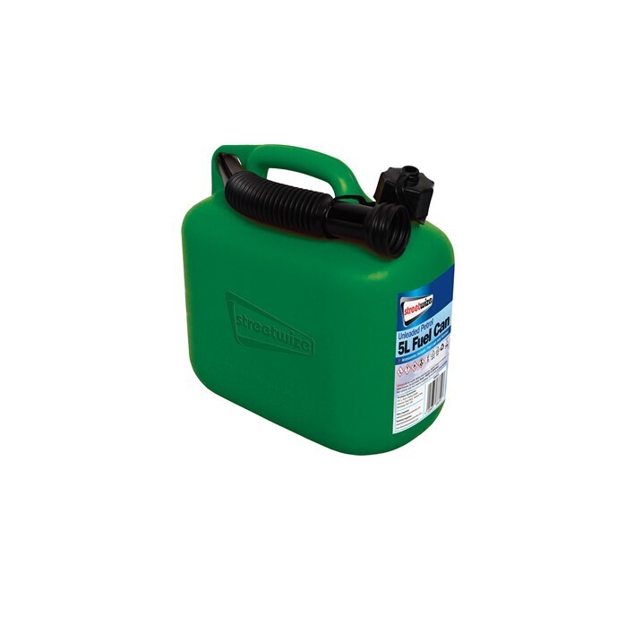 Petrol Can Green Plastic (5 Ltr)