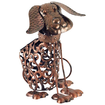 Solar Metal Dog LED Light