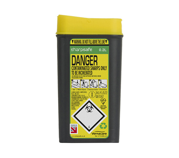 Sharp Bins (Various Sizes), Size: 0.2 Ltr