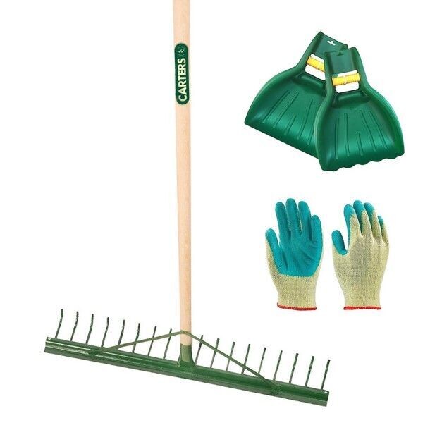 18 Tooth Metal Landscaping Rake Set