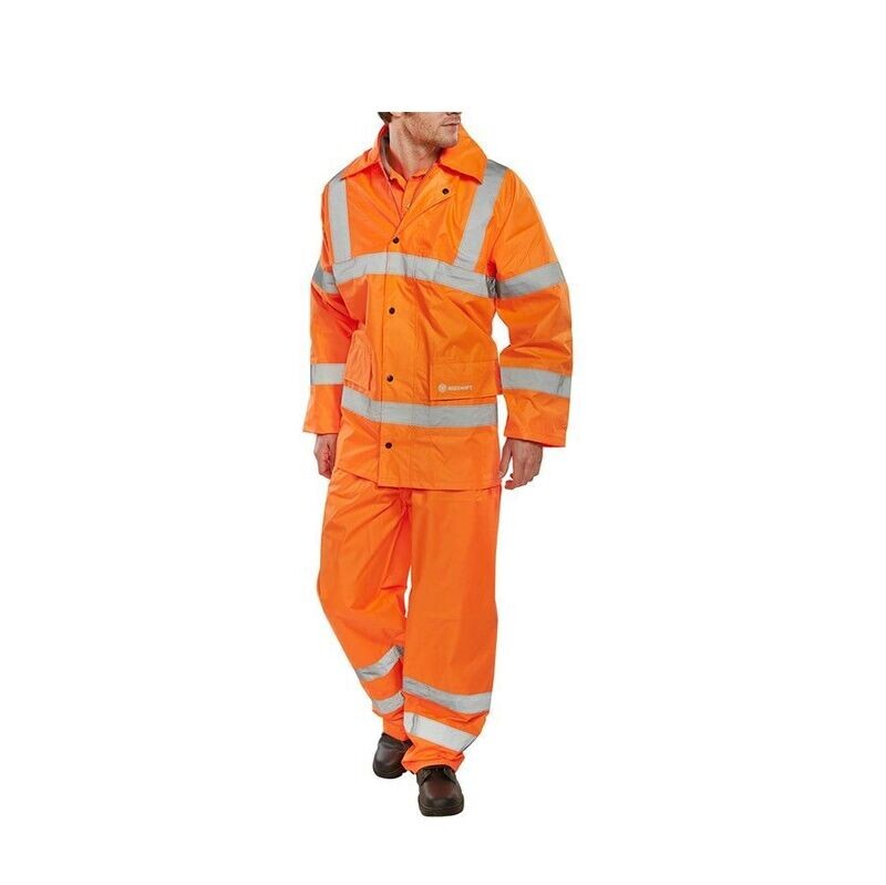 Hi Vis Waterproof Suit Orange (Various Sizes)