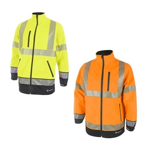 Hi Vis Two Tone Soft Shell Jacket (Various Colours & Sizes)