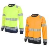 Hi Vis Two Tone Sweatshirt (Various Colours & Sizes)