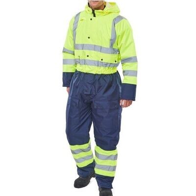 Hi Vis Two Tone Thermal Waterproof Coverall (Various Sizes)