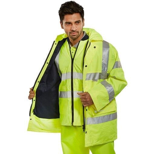4 in 1 Traffic Jacket & Bodywarmer Yellow (Various Sizes)