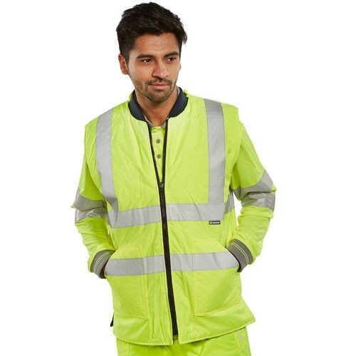 Hi Vis Reversible Bodywarmer Yellow (Various Sizes)