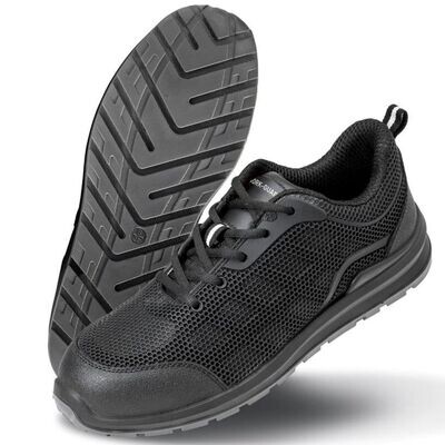 Unisex All Black Safety Trainer (Various Sizes)