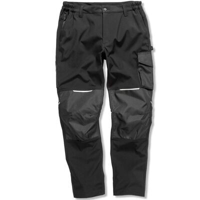 Slim Softshell Work Trousers Black (Various Sizes)