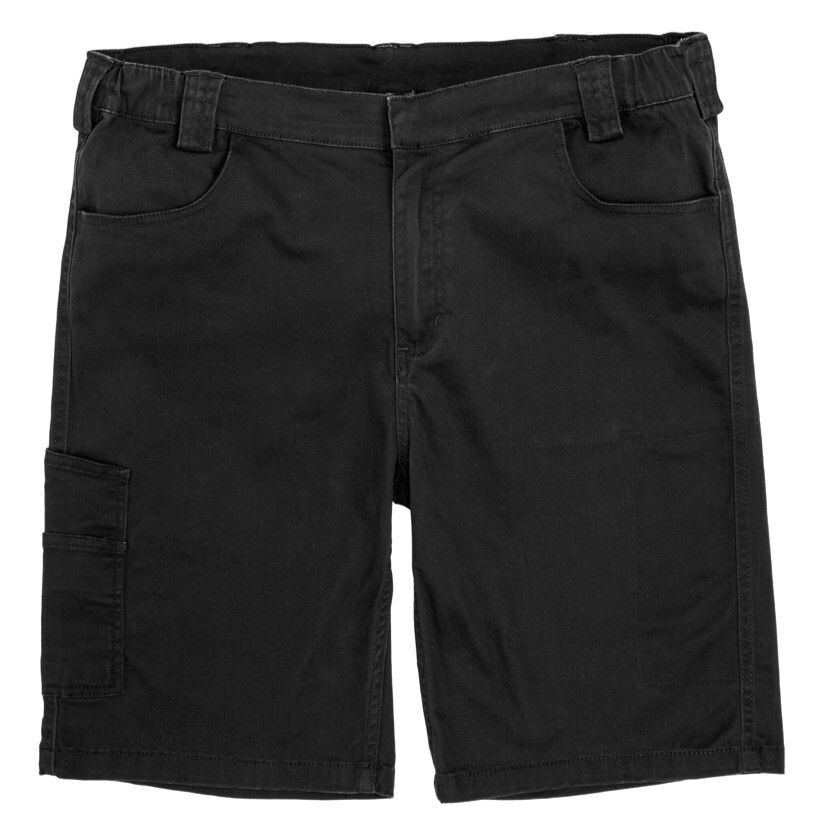Super Stretch Slim Chino Shorts (Various Colours & Sizes), Colour: Black