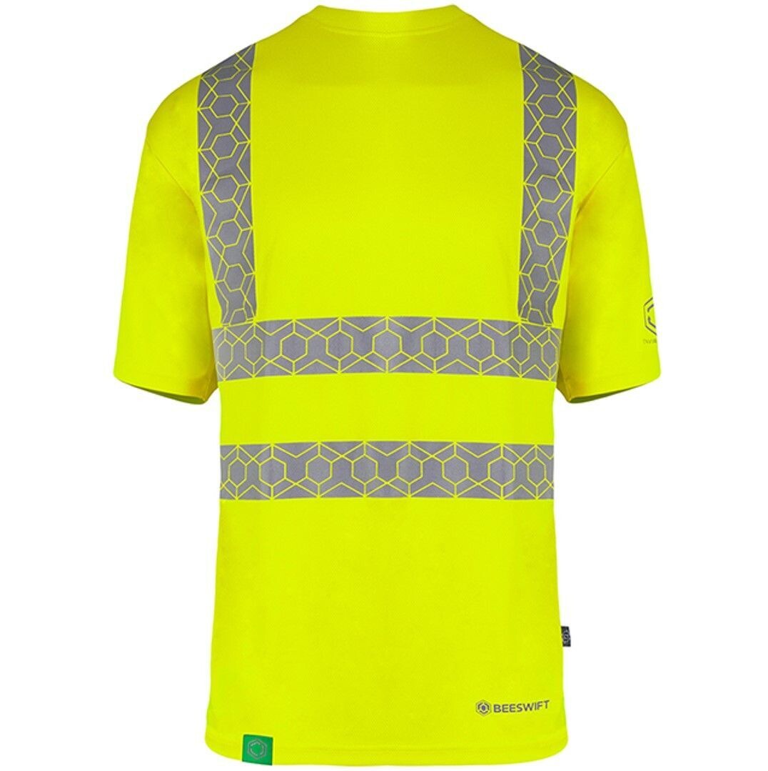 Recyclable Hi Vis T-Shirt (Various Colours & Sizes), Colour: Hi Vis Yellow