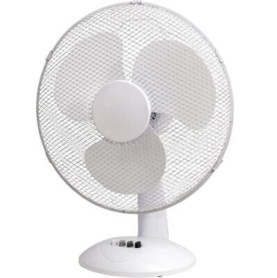 Desk Fan with 3 Speed Settings 40cm (Various Colours)