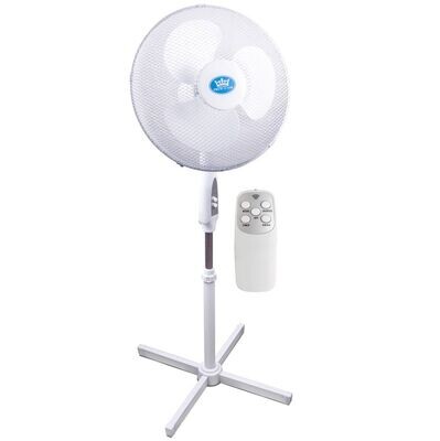 Oscillating and Height Adjustable 3-Speed Pedestal Fan (Various Colours)