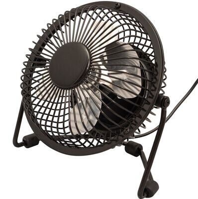 Mini Adjustable USB Cooling Desk Fan With Stand (Various Colours)