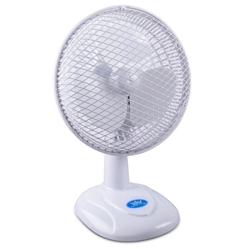 White Desktop Fan with 2 Speed Settings (15cm)