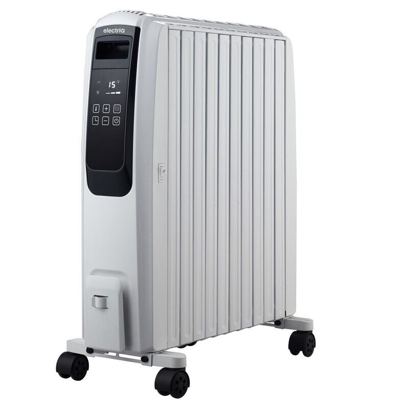 Portable 10 Fin Oil Filled Radiator (Various Colours)