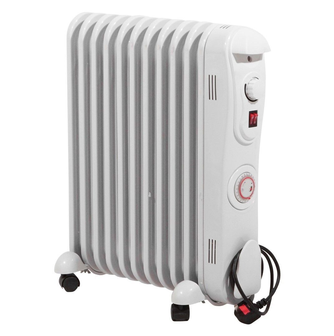 2.5kW Oil Filled Radiator with 24 Hour Timer