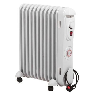 2.5kW Oil Filled Radiator with 24 Hour Timer