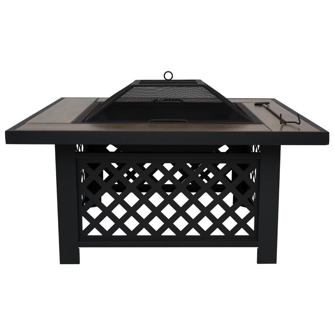 Square Wood Burning Fire Pit