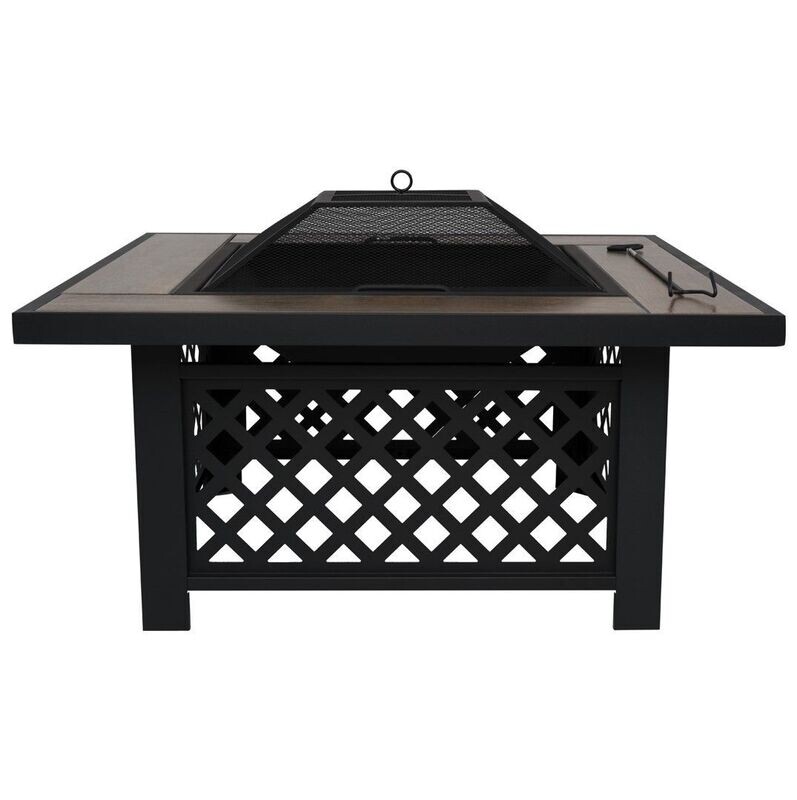 Square Wood Burning Fire Pit