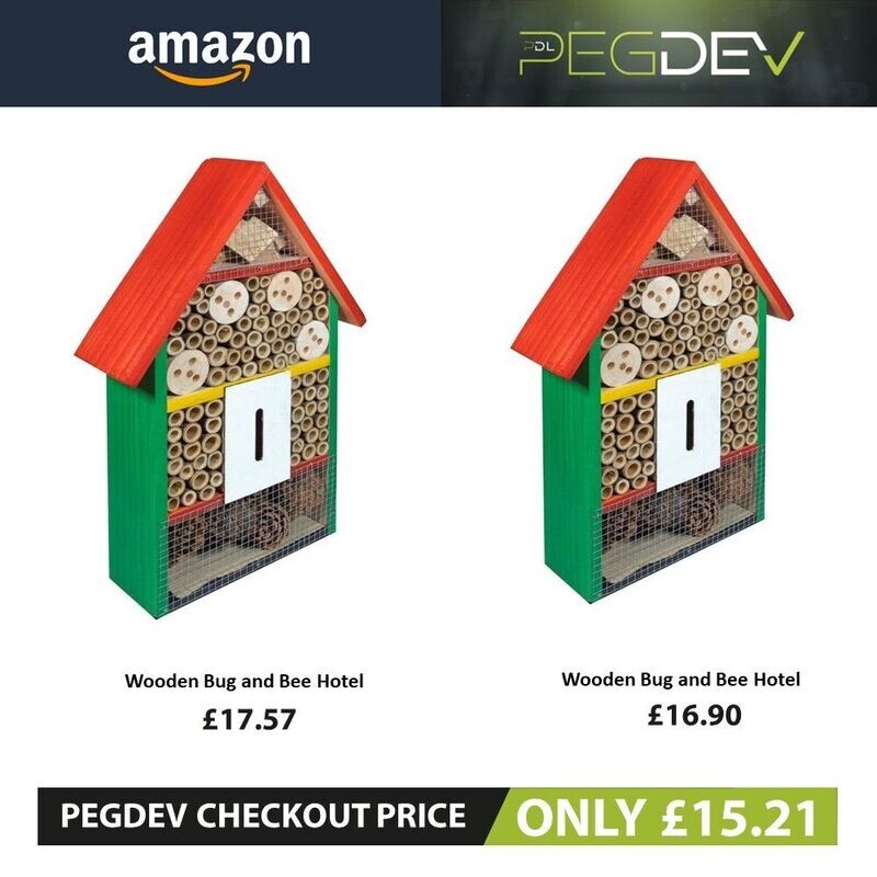 Wooden Bug and Bee Hotel