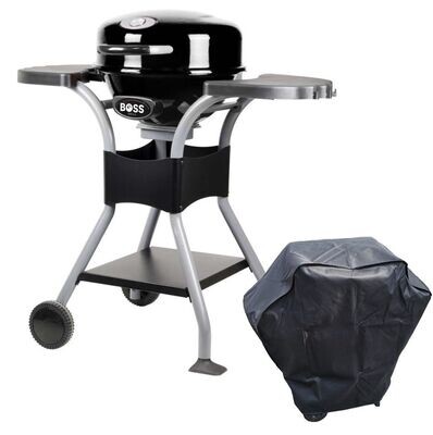 Compact Electric BBQ Grill with Cover