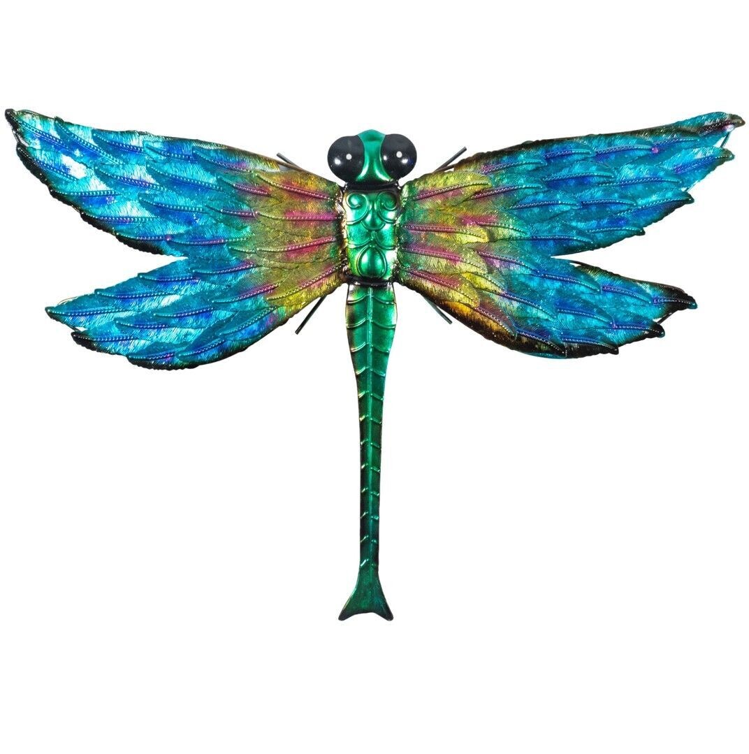 Metal Dragonfly Garden Wall Ornament