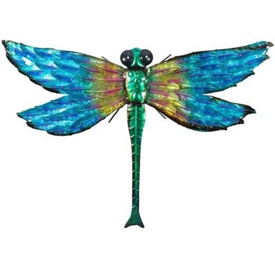 Metal Dragonfly Garden Wall Ornament