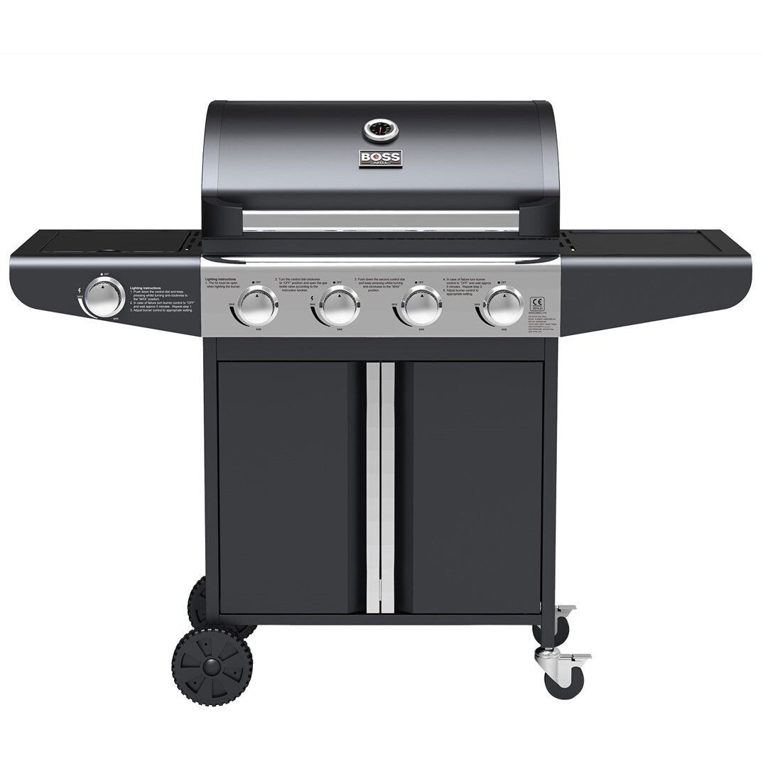 Premium 4 Burner Gas BBQ Grill (Various Colours)