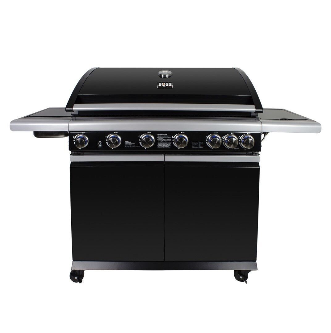 Elite 6 Burner Gas BBQ Grill (Various Colours)
