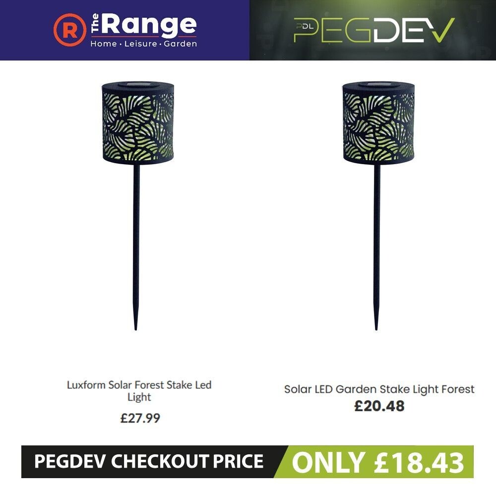 Solar LED Garden Stake Light Forest